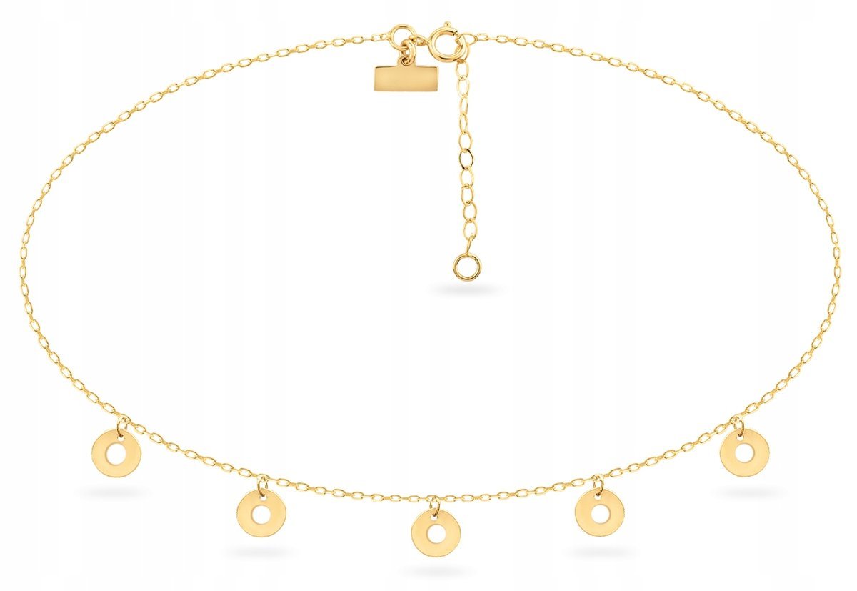 ZŁOTA BRANSOLETKA CHOKER RING CELEBRYTKA 333