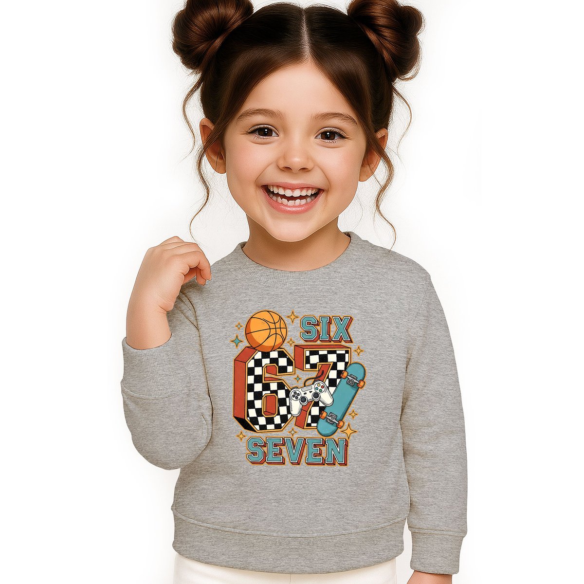 BLUZA DZIECIĘCA 67 SIX SEVEN VIRAL GAME 134-140 DLA CHŁOPCA DZIEWCZYNKI