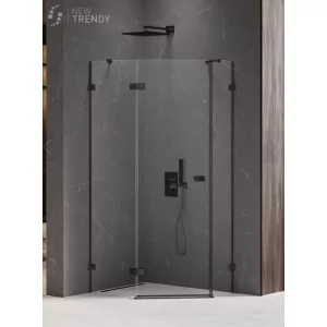 New Trendy Kabina pięciokątna 100x80 EXK-3880 Avexa Black EXK-3880 - Kabiny prysznicowe - miniaturka - grafika 2