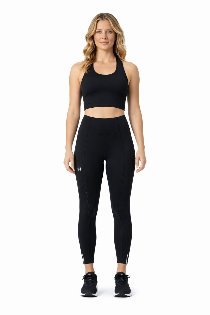UNDER ARMOUR CZARNE LEGGINSY WYSOKI STAN WYSZCZUPLAJĄCE S 1I4A