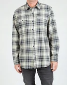 Koszule męskie - WRANGLER TWO POCKET UTILTY SHIRT PELICAN W5C3ENC16 l - miniaturka - grafika 1