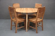 Stoły - Stół Okrągły 105 Cm + 4 Krzesła 208 B 5185 - miniaturka - grafika 1