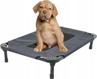 Legowiska dla psów - Legowisko dla Psa Kota SZARE ŁÓŻKO NA STELAŻU Na Nóżkach 30kg 73x51x19cm - miniaturka - grafika 1