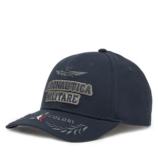 Czapka z daszkiem Aeronautica Militare 251HA1104CT2261 Granatowy - Czapki męskie - miniaturka - grafika 1