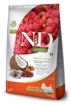 Karma dla psa FARMINA N&D Quinoa Śledź z kokosem i kurkumą Adult Mini 800 gr