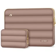 Torby na laptopy - Etui na laptopa TECH-PROTECT Puffy 15-16 cali Kremowy - miniaturka - grafika 1