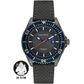 Zegarki męskie - Pacific Poseidon SMPA-2001-08 szary męski zegarek wodoodporny 200M - miniaturka - grafika 1