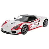 Zabawki zdalnie sterowane - Rastar Zdalnie sterowany Porsche 918 Spyder 1:14 czarny - miniaturka - grafika 1