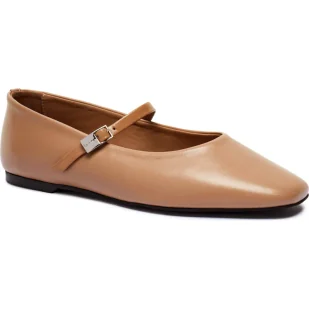 Calvin Klein Skórzane baleriny Mary Jane - Baleriny - miniaturka - grafika 1