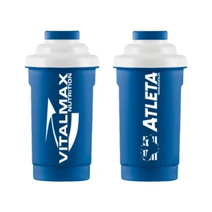 Vitalmax x Atleta Shaker niebieski 600 ml - Shakery i bidony sportowe - miniaturka - grafika 1
