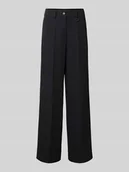 Spodnie damskie - Spodnie materiałowe z wpuszczanymi kieszeniami w stylu francuskim model ‘PHOEBE’ - miniaturka - grafika 1