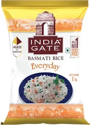 Ryż Basmati Everyday 1kg - India Gate - Kuchnie świata - miniaturka - grafika 1
