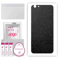 Szkła hartowane na telefon - Folia naklejka skórka strukturalna na TYŁ do Apple iPhone 6 -  Plaster Miodu Czarny - apgo SKINS - miniaturka - grafika 1