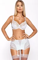 Akcesoria do bielizny - Mia pas do pończoch, Kolor biały, Rozmiar S, PariPari Lingerie - Intymna - miniaturka - grafika 1
