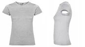 Koszulki i topy damskie - T-shirt Koszulka Damska MIĘKKA BAWEŁNA Roly JAMAICA 6627 SZARY HEATHER 3XL - miniaturka - grafika 1