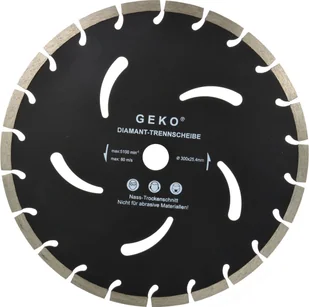 Geko tarcza diamentowa czarna 300x10x25,4mm G00296 - Tarcze do pił - miniaturka - grafika 1