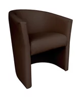 Fotele - D2.Design ATOS Fotel CLUB Eco skóra brąz - miniaturka - grafika 1
