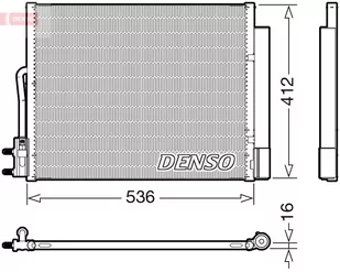 CHŁODNICA KLIMATYZACJI DENSO DCN20043 13361820 OPEL - Chłodnice - miniaturka - grafika 1