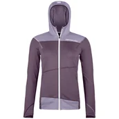 Kurtki i kamizelki sportowe damskie - Kurtka damska Ortovox Fleece Light Hoody W Rozmiar: L / Kolor: fioletowy - miniaturka - grafika 1