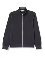 Bluzy męskie - s.Oliver Big Size męska bluza dresowa ze stójką, niebieska, XXL, niebieski, XXL - miniaturka - grafika 1