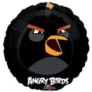 Urodziny dziecka - Amscan Balon foliowy "Angry Birds Black Bomb", 9" RND 2577709 - miniaturka - grafika 1