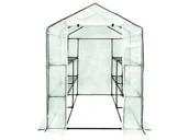 Szklarnie ogrodowe - Mini tunel szklarniowy z półkami szklarnia 1,4x1,4x2m Zielony - miniaturka - grafika 1