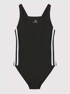 Stroje kąpielowe - Adidas Strój kąpielowy Athly V 3-Stripes DQ3319 Czarny - grafika 1