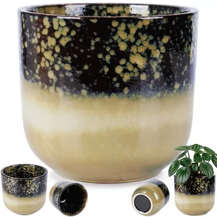 Doniczka Porcelanowa Osłonka Dekoracyjna Kwiatki Zioła 17,5 Cm - Donice - miniaturka - grafika 1