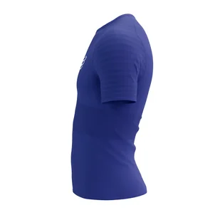 COMPRESSPORT Koszulka biegowa RACING SS T-SHIRT dazz blue - Bielizna sportowa męska - miniaturka - grafika 7