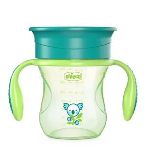 Kubek 360 do nauki smoadzielnego picia 200ml ziel - Chicco - Zabawki interaktywne dla dzieci - miniaturka - grafika 1