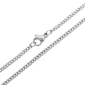 Łańcuszki - Łańcuszek Pancerka 50cm / 2,2mm Stal Chirurgiczna - Kolor Srebrny - miniaturka - grafika 1