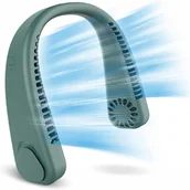 Klimatyzatory - KLIMATYZATOR PRZENOŚNY WIATRAK NA SZYJE WENTYLATOR MINI WIATRAK CHŁODZĄCY - miniaturka - grafika 1