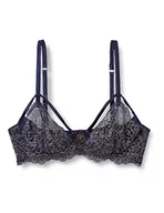 Biustonosze - Sylvie Flirty Lingerie Damski biustonosz Amrei, niebieski/szary., 70A - miniaturka - grafika 1