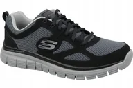 Buty sportowe męskie - Buty sportowe męskie czarne Skechers 52635-BKGY r. 42 - miniaturka - grafika 1