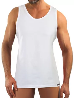 Koszulki męskie - Klasyczna koszulka męska bez rękawów ANACONDA Sesto Senso - grafika 1