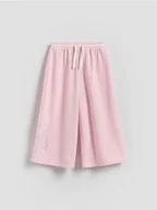 Spodnie i spodenki dla dziewczynek - Reserved - GIRLS` TROUSERS - pastelowy róż - miniaturka - grafika 1