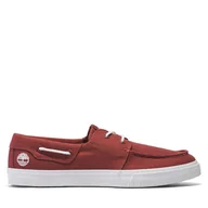Trampki męskie - Tenisówki Timberland Mylo Bay TB0A68GDEZ51 Dark Red Canvas - miniaturka - grafika 1