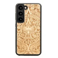 Etui i futerały do telefonów - Drewniane Etui Bewood Samsung Galaxy S23 KALENDARZ AZTECKI ANIEGRE - miniaturka - grafika 1