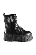 Botki damskie - Altercore workery kolor czarny na platformie Remi Black - miniaturka - grafika 1