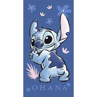 Ręcznik kąpielowy plażowy Stich szybkoschnący Lilo I Stitch 70x140 - Okrycia kąpielowe dla dzieci - miniaturka - grafika 1