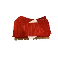 Pasmanteria - Import Taśma elastyczna plisowana żorżeta 8 cm ( 1 mb ) Czerwona 6A6C-51427_20210520144123 - miniaturka - grafika 1