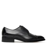 Półbuty męskie - Półbuty BOSS Rill Derb 50544662 Czarny - miniaturka - grafika 1