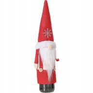 Ozdoby bożonarodzeniowe - FILCOWY POKROWIEC NA BUTELKĘ UBRANKO ŚWIĄTECZNE MIKOŁAJ ELF PREZENT - miniaturka - grafika 1