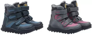 Zimowe ocieplane buty - śniegowce z elastyczną, antypoślizgową podeszwą i wygodnym zapięciem na rzepy - sztywny zapiętek, obcas Thomasa (Davos) - Buty dla dziewczynek - miniaturka - grafika 1