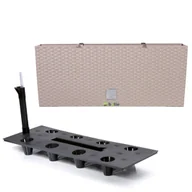 Donice - Donica skrzynka wkład nawadniający 33x80x32 cm mocca - miniaturka - grafika 1