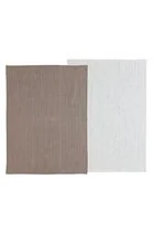 Södahl Zestaw ręczników kuchennych Line 50 x 70 cm taupe/white 25095 - Ręczniki - miniaturka - grafika 1