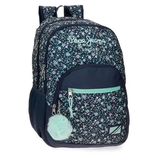Pepe Jeans Alenka Plecak szkolny Niebieski 32x44x22 cms Poliester 21,6L by Joumma Bags, niebieski, plecak szkolny - Plecaki szkolne i tornistry - miniaturka - grafika 1
