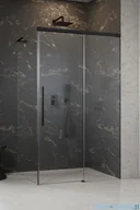Kabiny prysznicowe - Radaway Idea 8 QL Black Kdj kabina 110x90cm prawa czarny mat/szkło przejrzyste 10550567-54-01R/10350503-01-01/10360090-01-01L - miniaturka - grafika 1