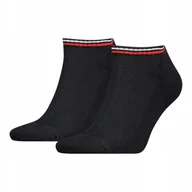 Skarpetki damskie - Tommy Hilfiger Skarpety Skarpetki Stopki 2P Czarne R.39-42 - miniaturka - grafika 1
