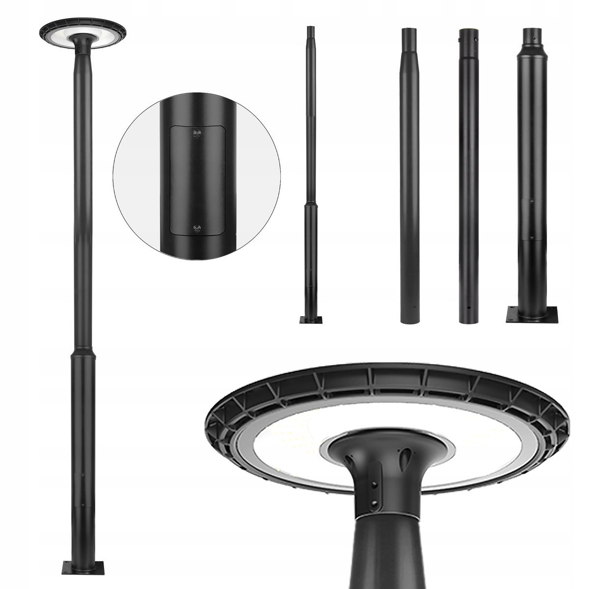 Słup oświetleniowy 3m 4m 5m Lampa ULICZNA Ogrodowa parkowa 120W Latarnia